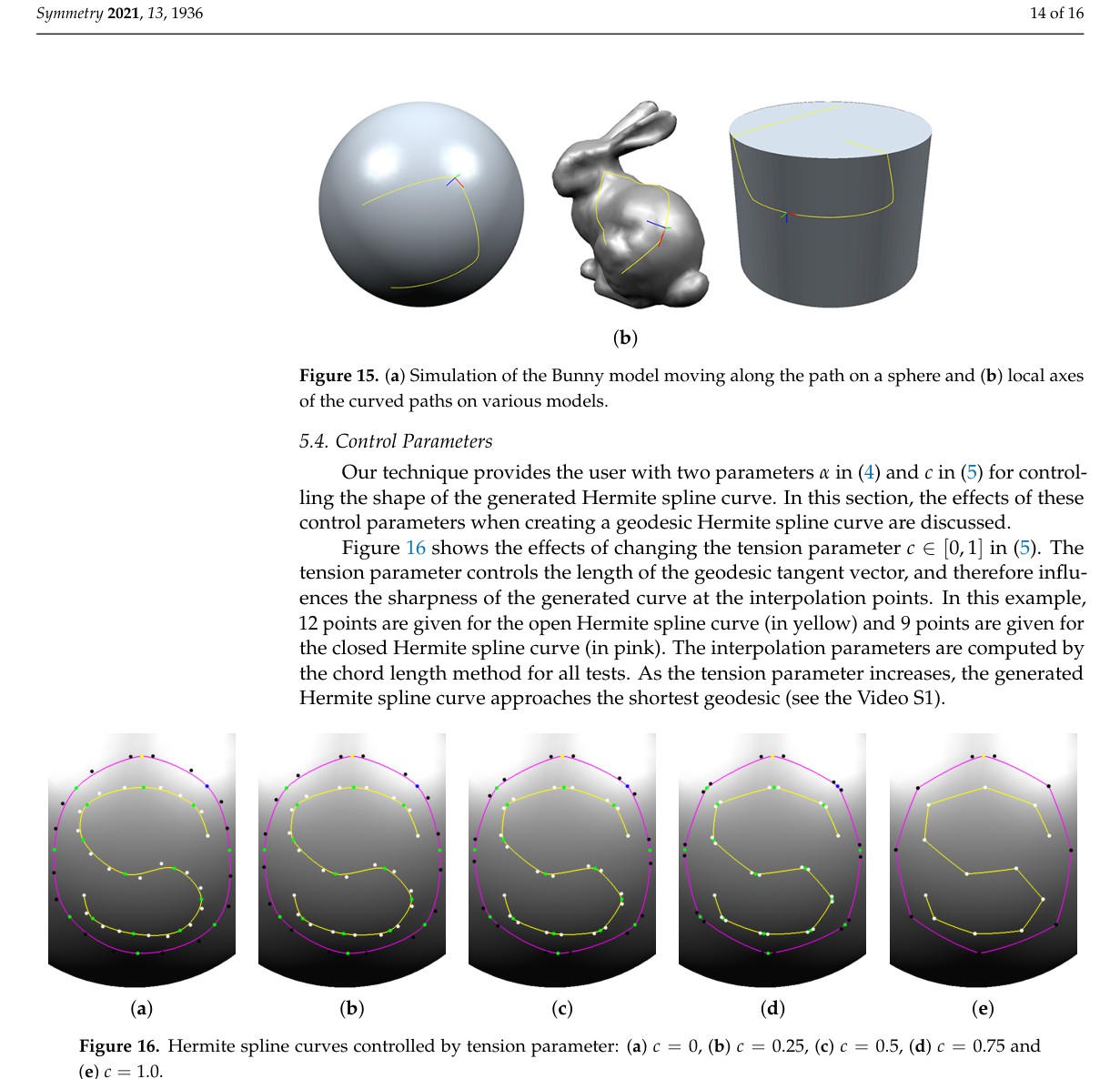 Geodesic Hermite Spline Curve on Triangular Meshes