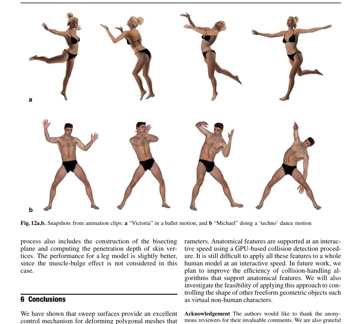Sweep-based Human Deformation
